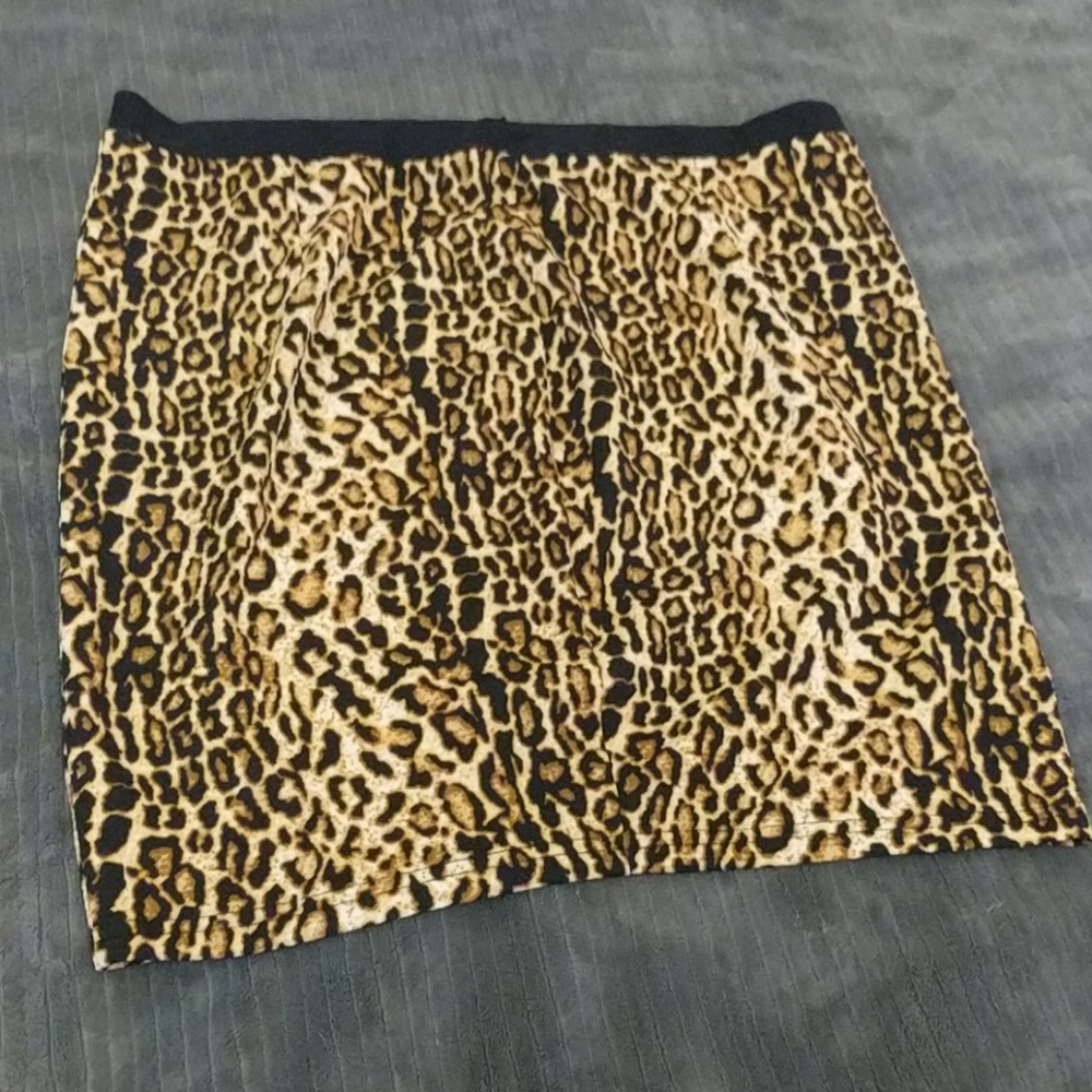 Cheetah print skirt